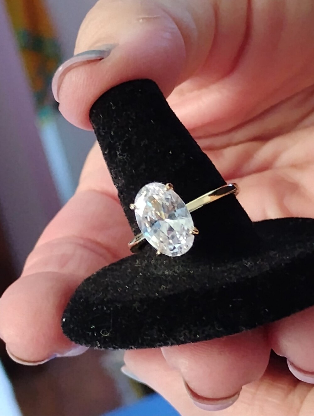 🛘 Cubic Zirconia Bling, Size 8